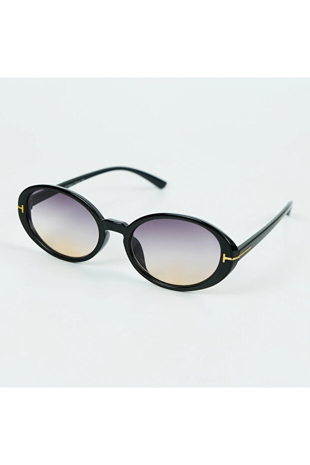 Elanor Gradient Black Women's Sunglasses