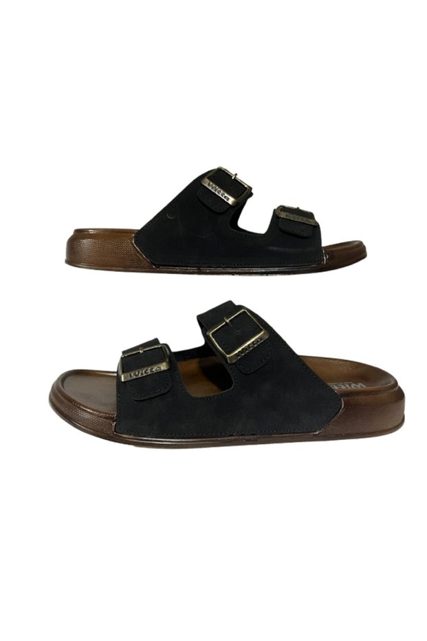 Unisex Black Orthopedic Non-Slip Sole Daily Slippers for Pool, Sea, Beach