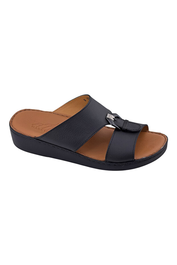 A E T Handmade Arabic Sandals For Men | Comfortable Outdoor Mens Slippers | Genuine PU Leather