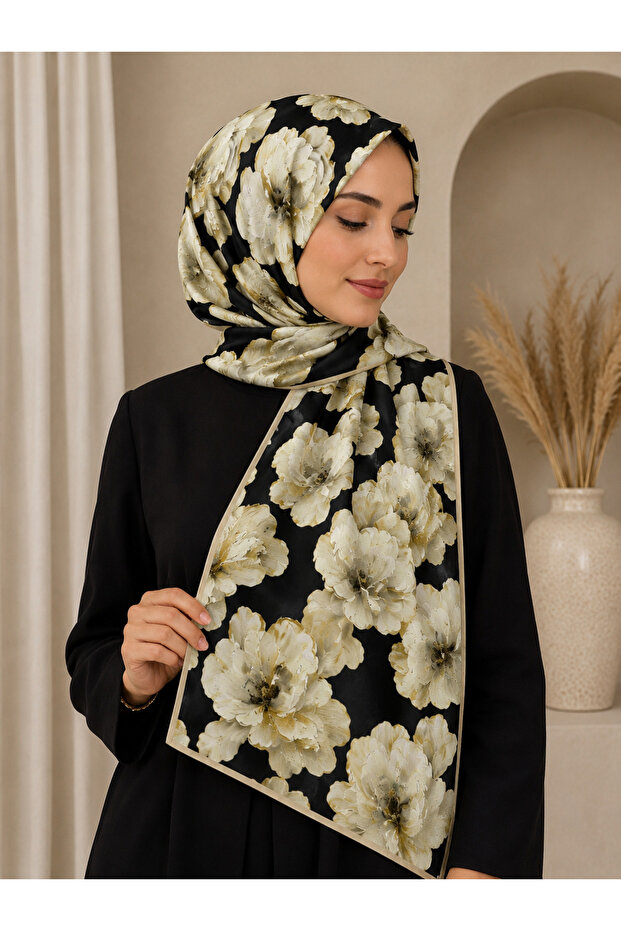 Gül Desen Soft Şal - 1