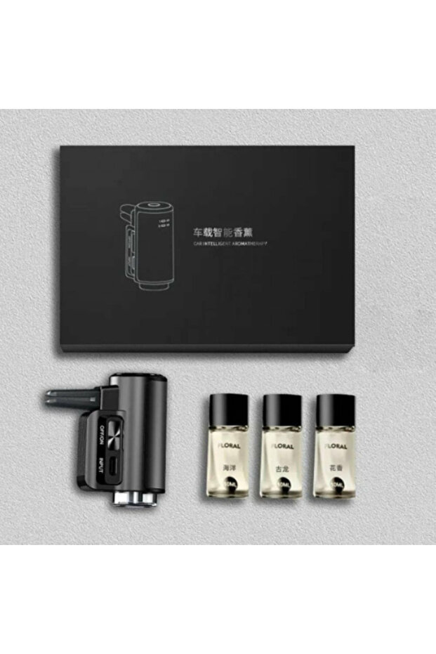 معطر هواء إلكتروني للسيارة بثلاثة روائح عطرية