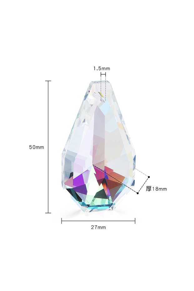 SMLX Polish AB Color Crystal Glass Prism Pendants Hanging Suncatcher Accessories Rainbow Maker Ornam