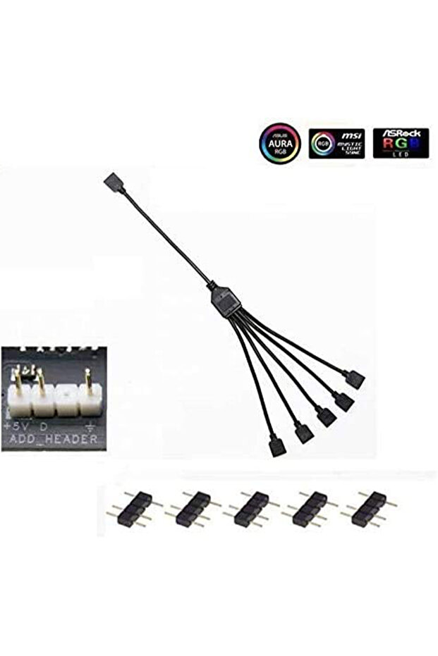 ARGB 1-to-5 Splitter Cable - 3