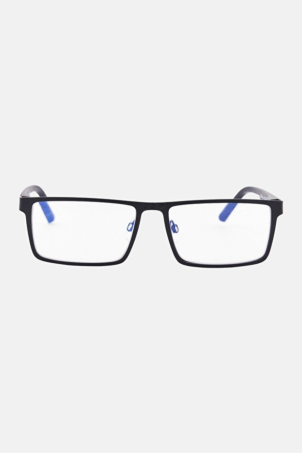 Men WRJ1775S Rectangular Reading Glass, Black