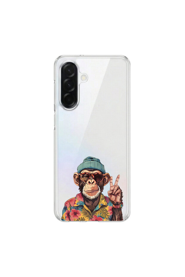 Cool Animal 9 Design Transparent Case Compatible with Samsung Galaxy A36