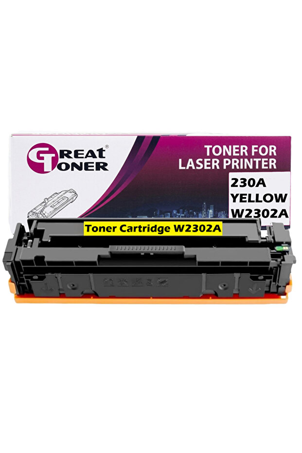 230A W2302A Yellow Replacement Toner Cartridges with Chip Compatible with HP Color LaserJet Pro 4203dw, 4203dn, MFP 4303dw, 4303dn, 4303fdw