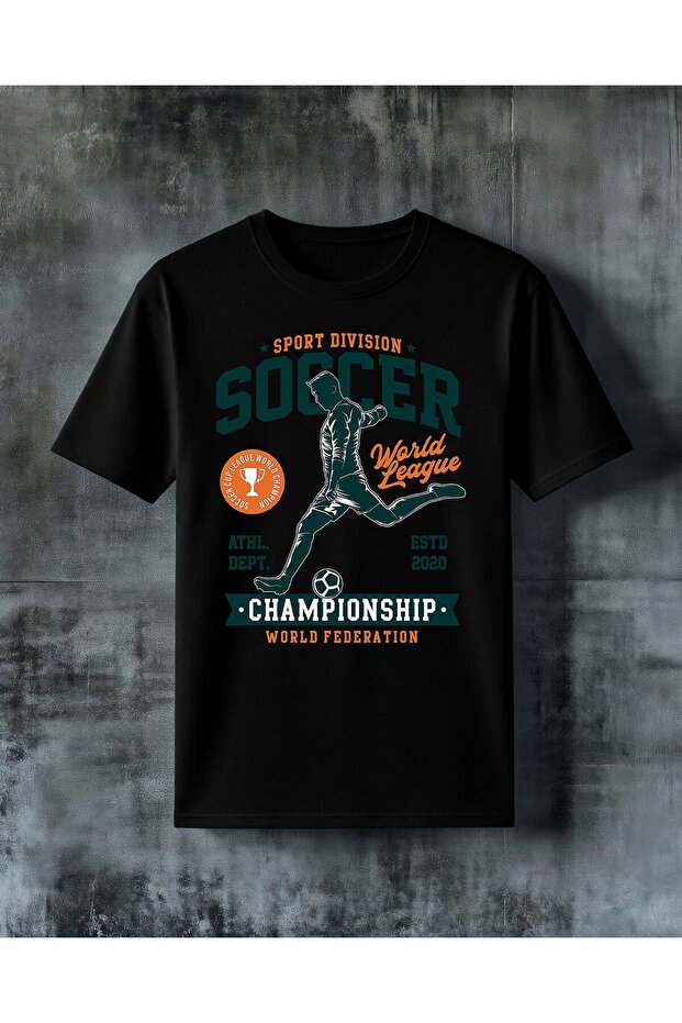 Soccer Championship Sport Printed Oversize T-Shirt