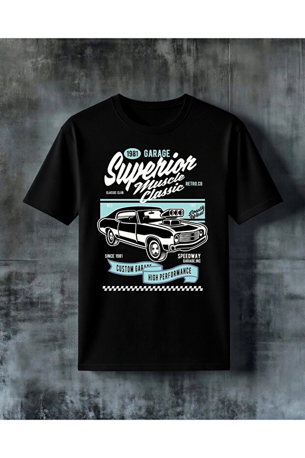Garage Custom Car Printed Oversize T-Shirt