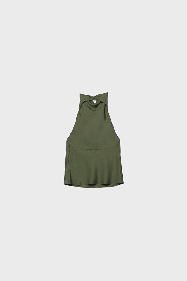 Satin effect halter top - 7