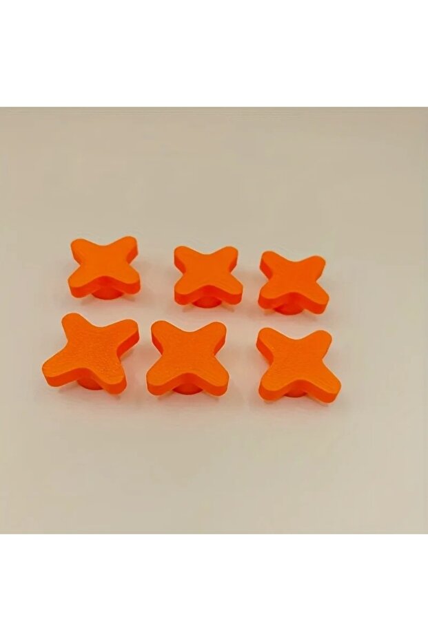 Orange 6Pcs Reusable Caulking Tube Plugs with Threaded Sealing Caps for Standard Caulk Tubes Stop Gl
