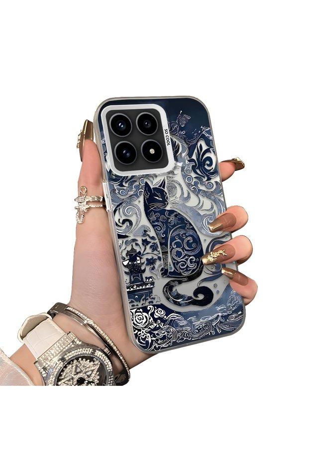 Xiaomi Poco F8 Pro 5g Compatible Hard Acrylic Back Silicone Edge Lens Protection Case