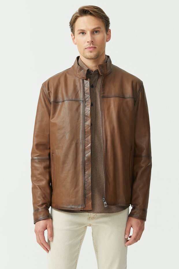 Regular Leather Coat