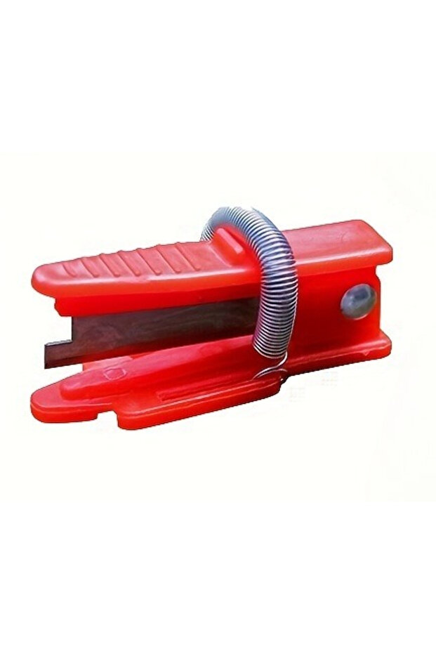 Red 1pc Thumb and Finger Gardening Scissors - Ergonomic Green Plant Trimming Tool with Sharp Blades