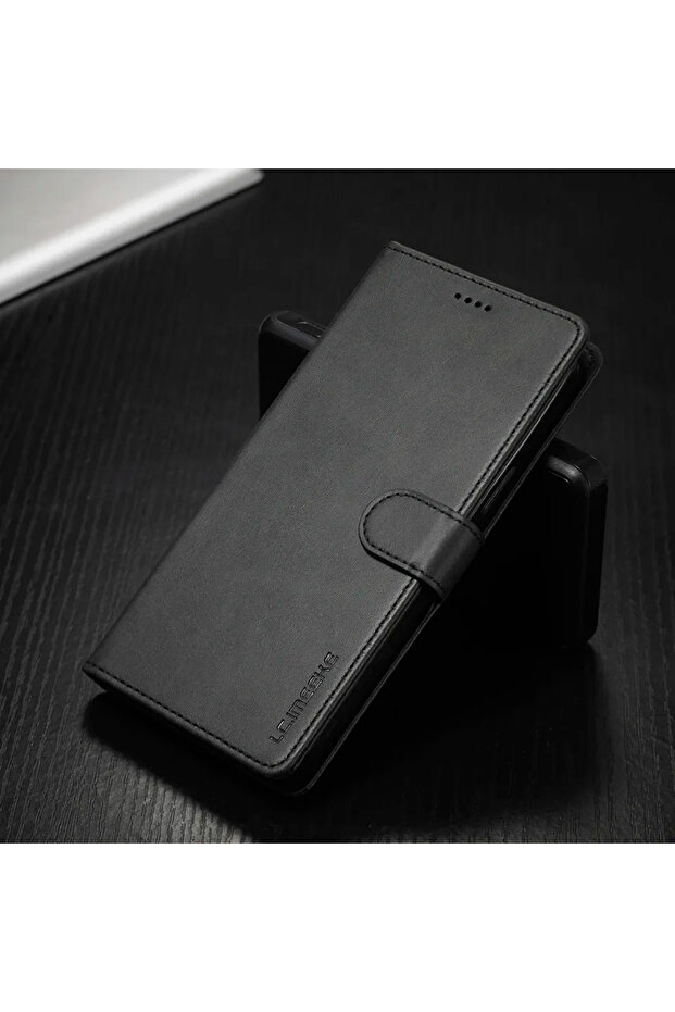 iPhone 16 Black Flip Leather Wallet Case For iPhone 17 16 15 14 13 12 11 Pro Max XS XR 8 Plus SE Min