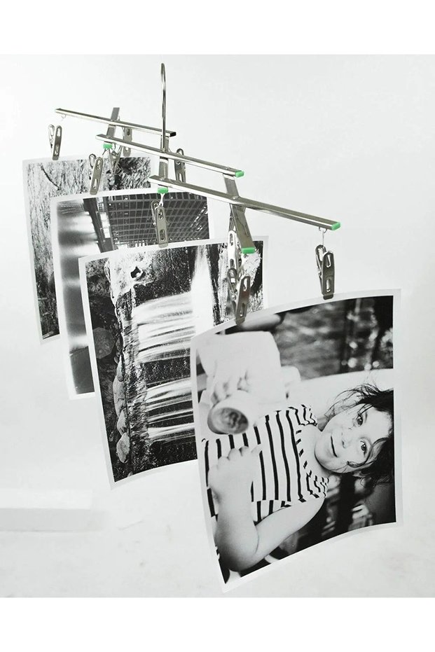 Silver Photographic Auxiliary Film Stainless Steel Air-Drying Clip Darkroom Operation 120 135 Film S