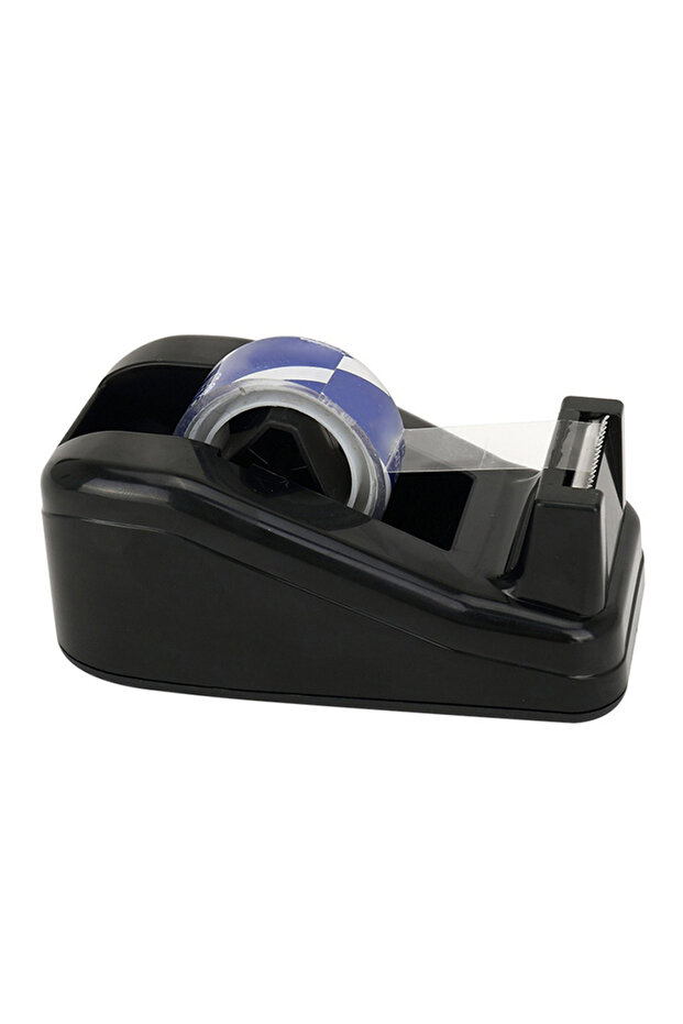black Tape Dispenser Large Stationery Adhesive Tape Cutter Sealing Tape Table Base Dispenser Office