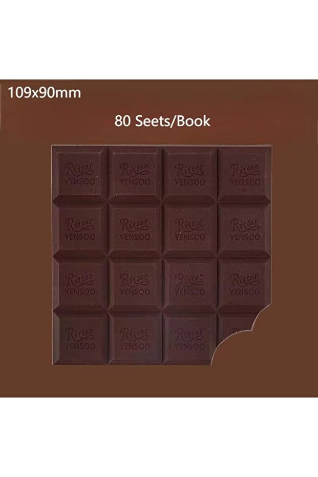دفتر ملاحظات على شكل شوكولاتة برائحة الشوكولاتة، دفتر ملاحظات إبداعي صغير محمول على شكل بسكويت، يحتوي على