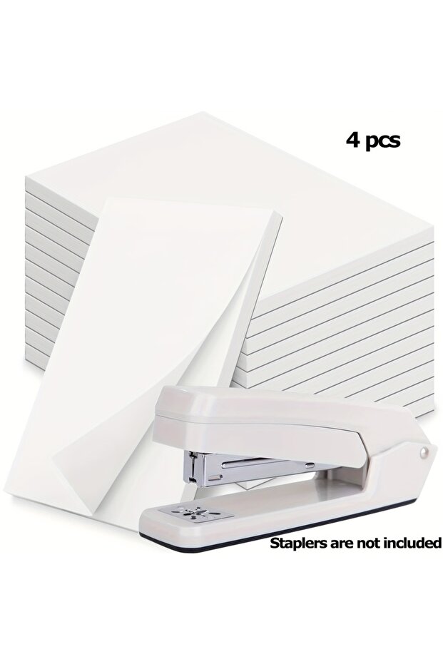 4 Pcs 4X6 Inch Note Paper 2/4/8 Pcs Blank Wiping For Writing, 30 Sheets Per Note Paper White Shoppin