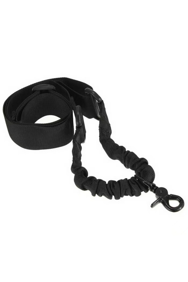 1-point Black Multifunctional Tactical Buttstock Sling Rope for AR & HK416,Compatible whit Dual Poi