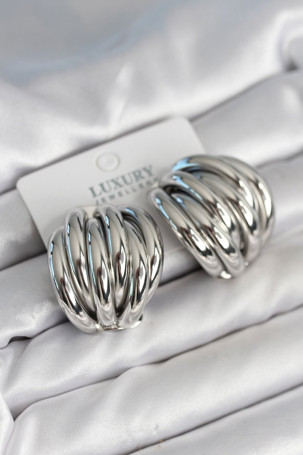 Brass Silver Color Vintage Women's Earrings 5886 - Teolsa9941-2946