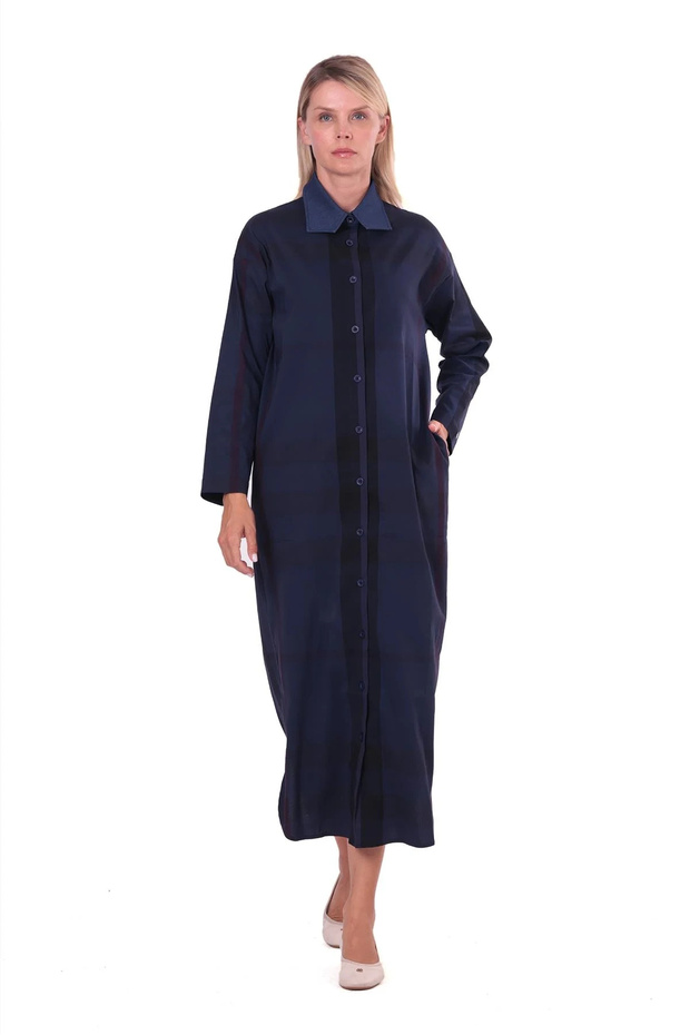 Gölge Long Shirt Dark Blue 7171