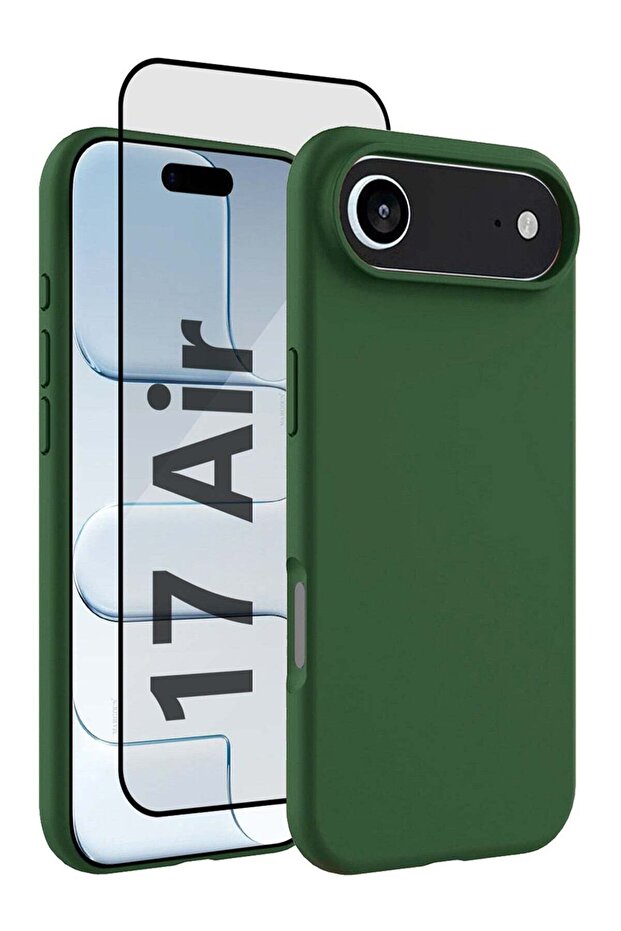 2Packs Liquid Silicone Protective Phone Case for iPhone 17 Air, Soft Anti-Scratch Microfiber Lining
