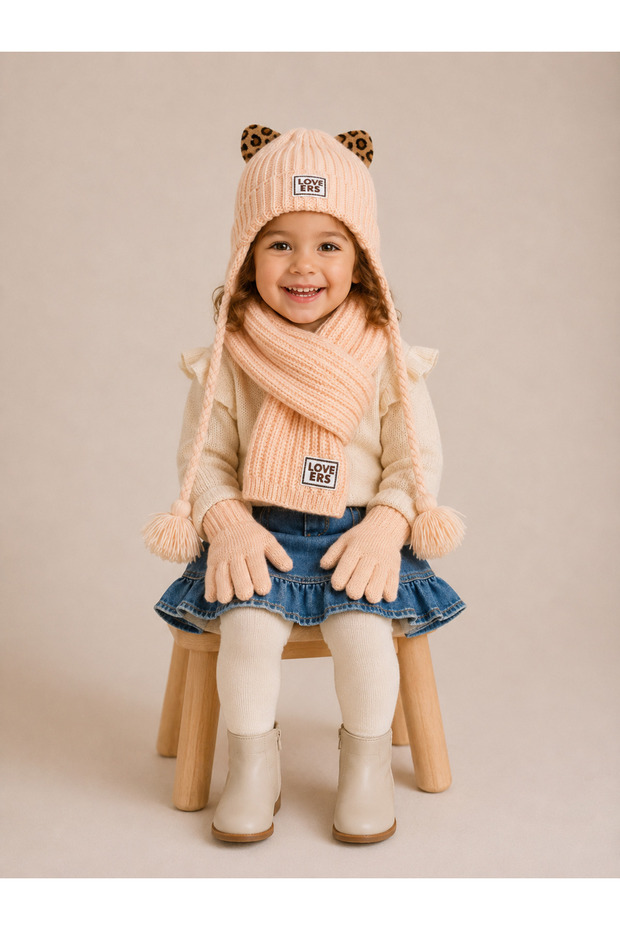 Children's Soft, Non-Pilling, Figured Six-Beret Gloves Set