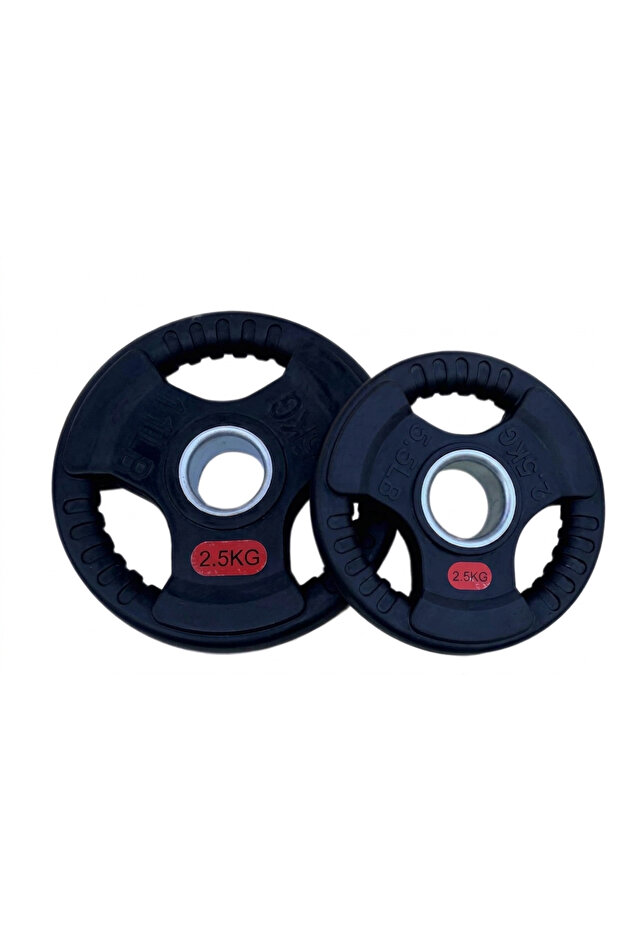 طارة أوزان مطاطية 2.5 كجم – Rubber Weight Plate للأولمبي والجيم المنزلي (حبة واحدة)