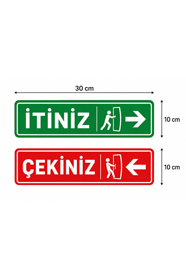 Push & Pull Door Directional Sign – 30X10 cm