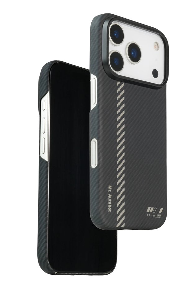 Urr Pure Kevlar Magsafe Cover Compatible with iPhone 17 Pro Max - Gray