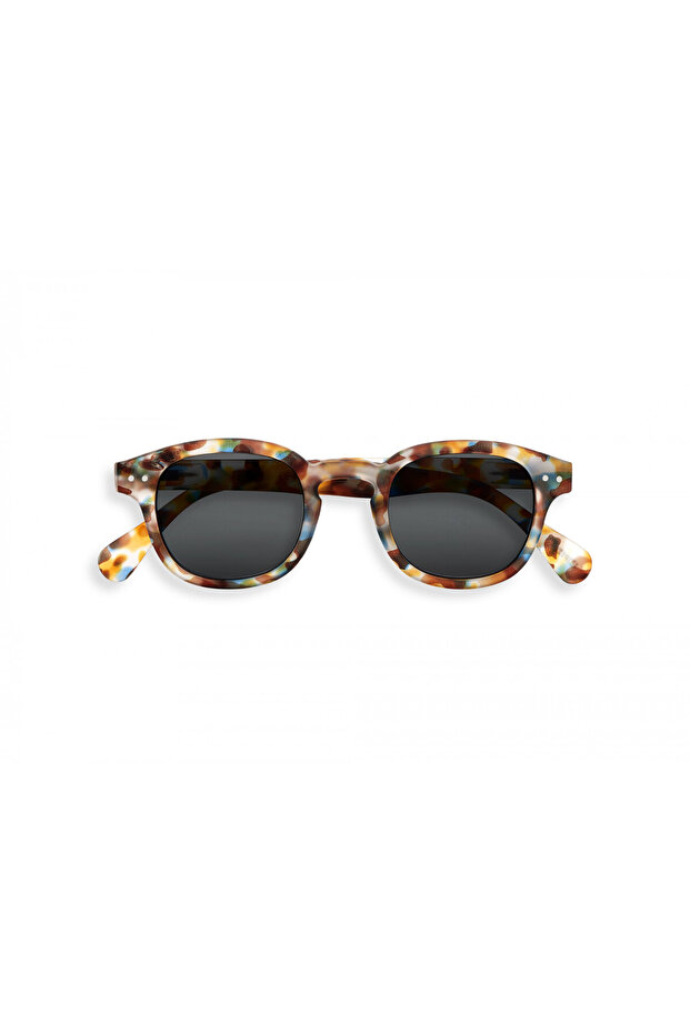 Sun # C Blue Tortoise - Patterned Adult Sunglasses
