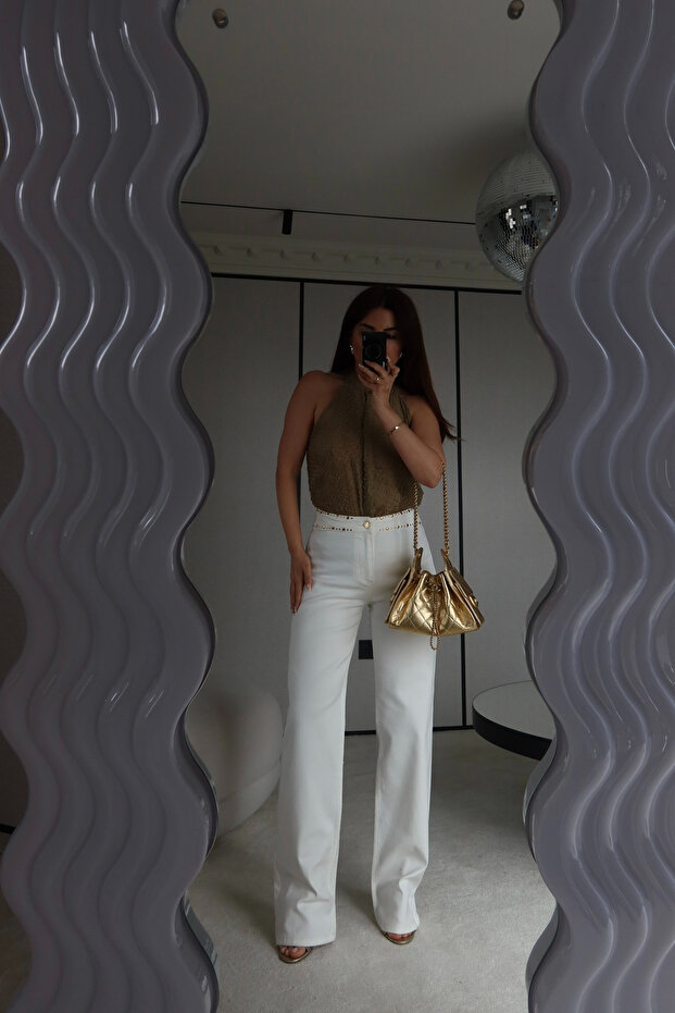 Waist Part with Ruffles Jean