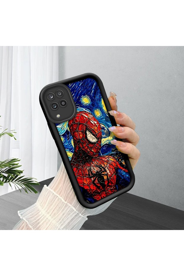 Samsung Galaxy A12/M12 Compatible Black Silicone Case Shockproof with Camera Protection