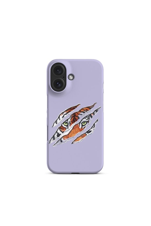 iPhone 16 Compatible Tiger Eye Design Phone Case