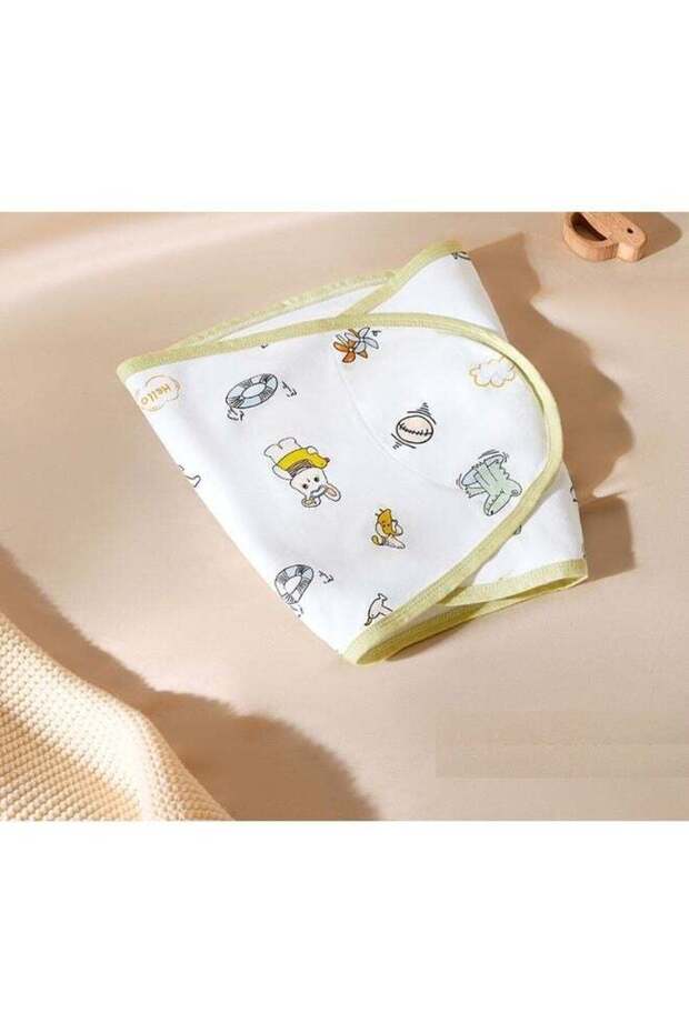 Baby Muslin Swaddle Wrap, Cotton Baby Swaddle Blanket, Adjustable Newborn Swaddle, 35 × 80 cm, Single or Double Layer, Baby Receiving Blanket for Daily Use