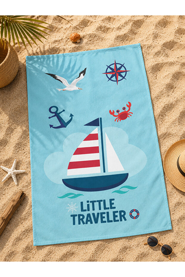 منشفة شاطئ للأطفال مطبوعة رقميًا