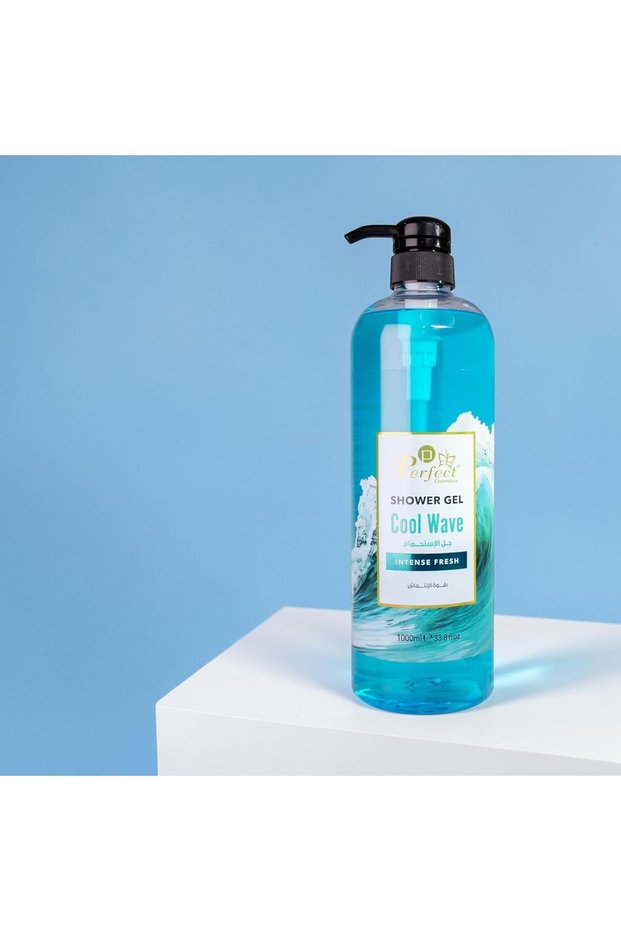 Perfect Pure Cool Wave Shower Gel 1000ml | Intense Fresh Body Wash | Deep Cleansing & Hydrating Formula | Aquatic Fragrance | for Men & Women | All Skin Types