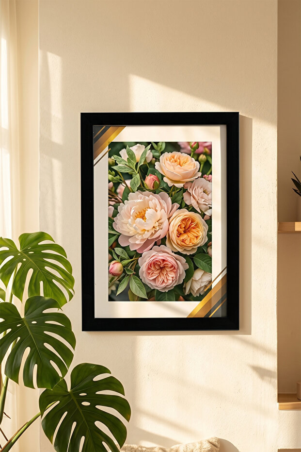 4412 إطار صور زجاجي أسود حديث للديكور، إطار صور للطاولة والجدار مقاس 21x29,7 سم