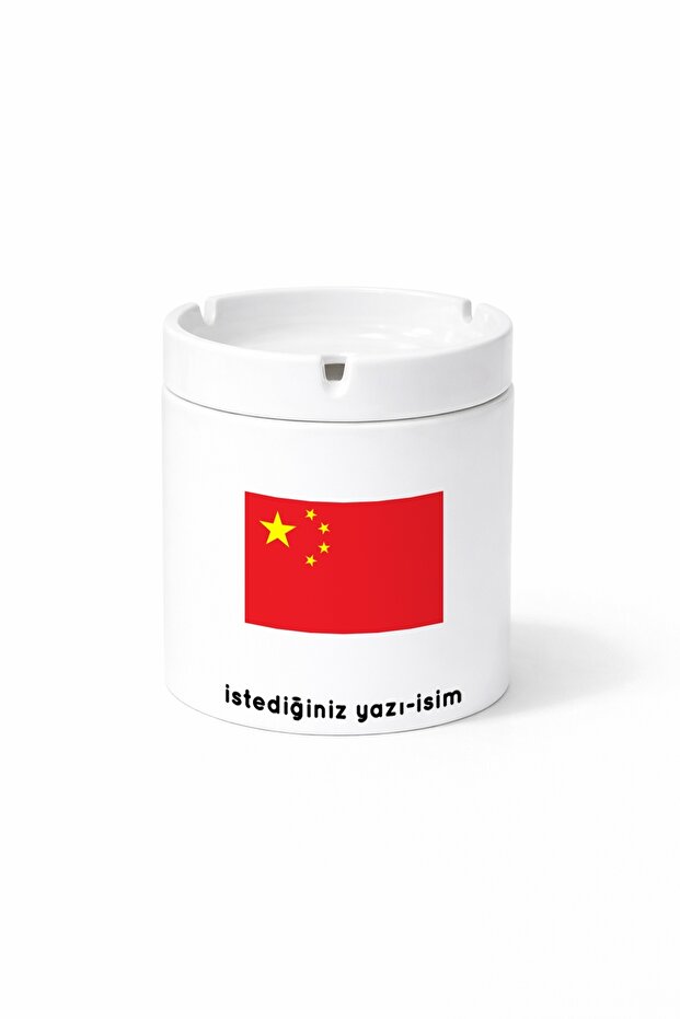 Country Cn China China Flag Flag Double Sided Printed Ash Tray Ashtray Gift