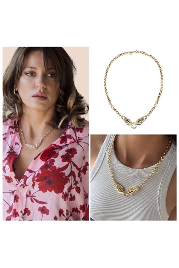 Leyla Necklace Who Came Who Passed Green Stone 3Rd Season Serenay Necklace