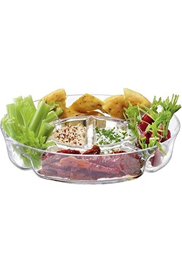 Serve Multi Platter Ø13.75 in Clear