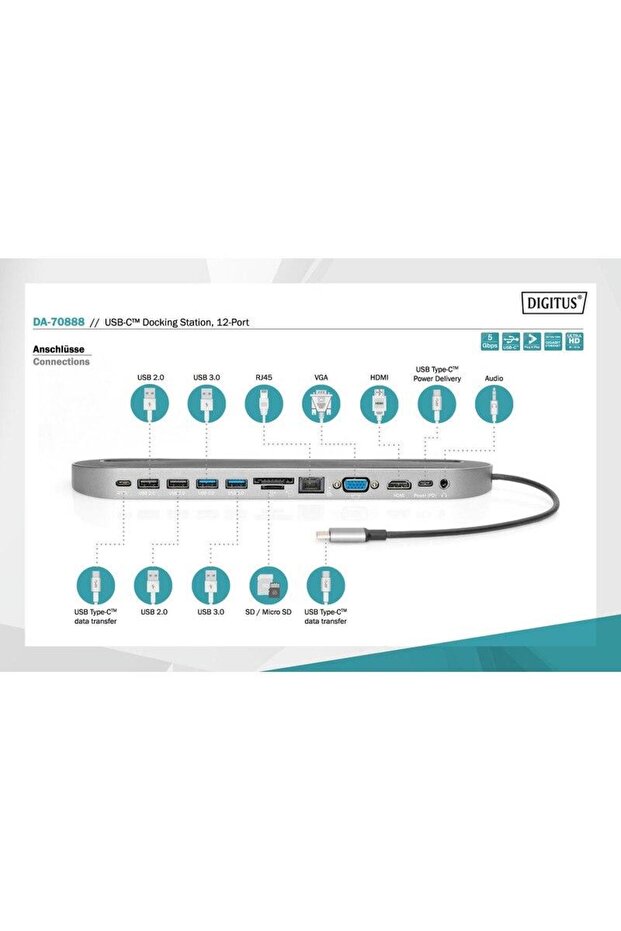 12-Port USB Type-C Docking Station - 4