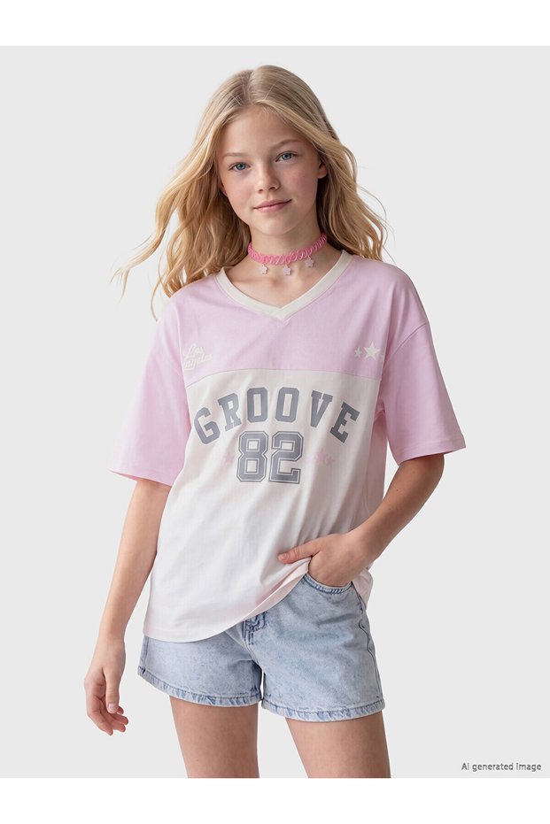 Alita City Los Angeles Printed Girls' T-Shirt with a Difference