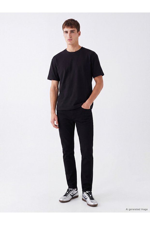 New Season Lcw Jeans Black 750 Slim Fit Men's Jean Trousers