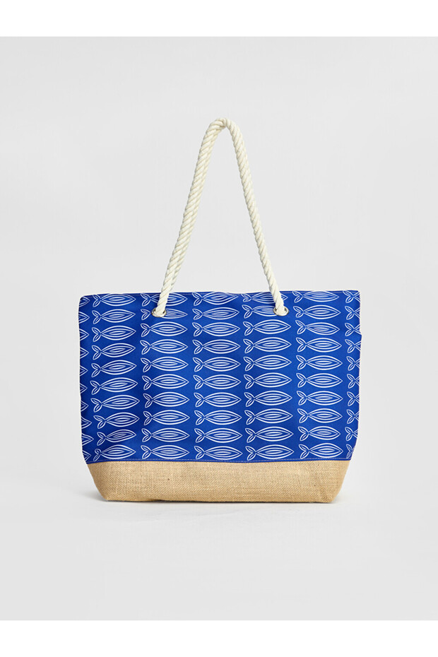 Navy Blue Women's Beach Bag
