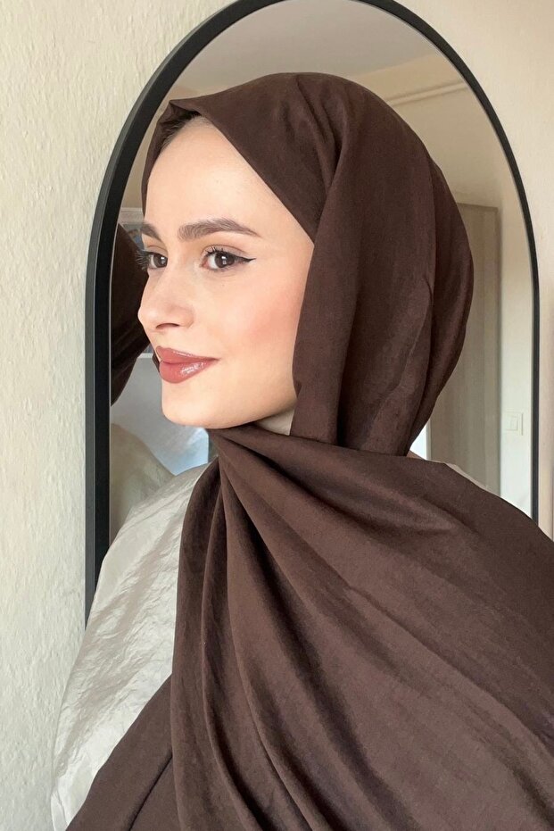 Comfort Cotton Shawl - Brown