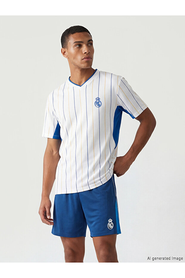 Trendlucky Real Madrid Embroidered Men's T-Shirt with Difference