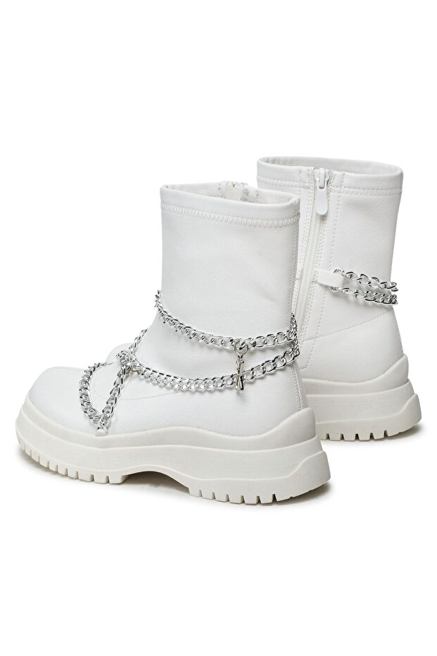 Botine de damă WS5271-01 Albe - 3