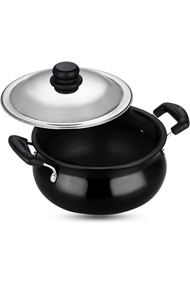 Hard Anodized Handi with Lid- Medium, 5 Ltr Non - Induction