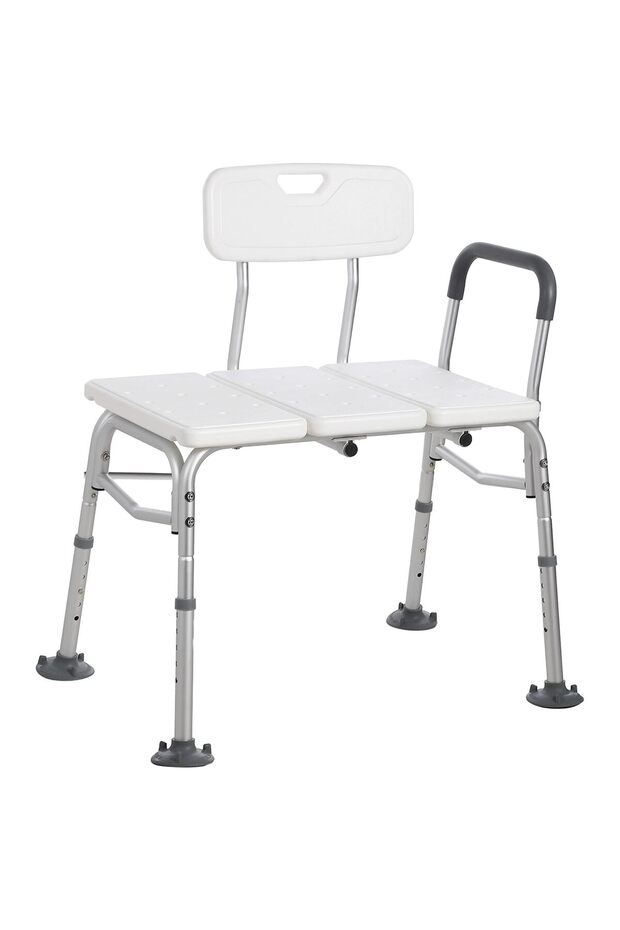 Step Stool with Handle for Elderly, Heavy Duty 2 Step Stool with Handrail, Bedside Steps for High Beds for Adults, Seniors, and People with Mobility Impairments, Maximum Weight Capacity 450 lbs